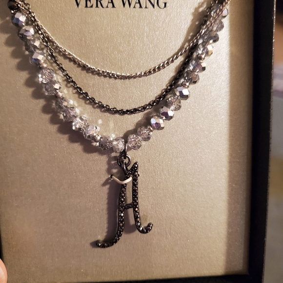 Simply Vera Vera Wang Layered "A" Necklace - Picture 11 of 15